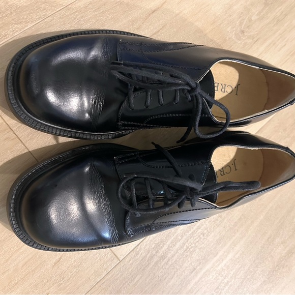 J. Crew women’s  Black Leather Shoes made in Italy - Picture 2 of 10